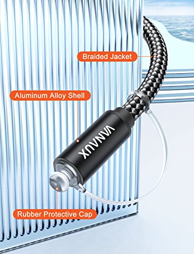 VANAUX Optical Extension Cable Digital Toslink Male to Female S/PDIF Cords Compatible with Home Theater, Sound Bar, TV, PS4, Xbox, PlayStation & More - Black (5ft/1.5m) - size: 5 ft