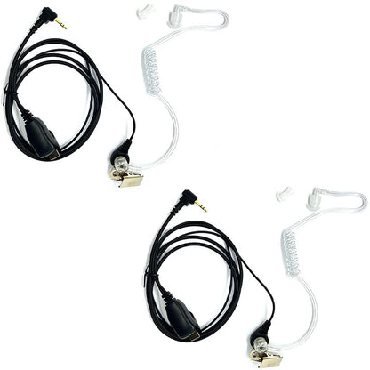 Walkie Talkies Earpieces with Mic 1 Pin Covert Air Acoustic Tube Headset for Motorola Talkabout MH230R MR350R T200 T200TP T260 T260TP T600 MT350R Two Way Radio (2 Pack) - style: Motorola-1 Pin - 2Packs(White)