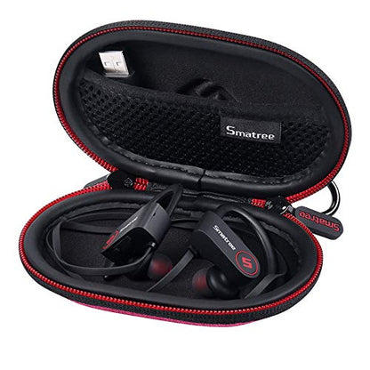 Smatree Headphone Hard Case Compatible with BeatsX, Beats Flex | Compatible with Powerbeats2,Powerbeats3 Earphones,Sports Headphones (Pink) - color: pink