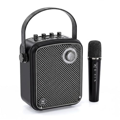 70W Voice Amplifier with UHF Wireless Handheld Microphone & Bluetooth 5.3 | Portable PA System & Karaoke Mic Speaker Set with USB/TF/AUX/Guitar for Teaching, Public Speaking & Singing - S100