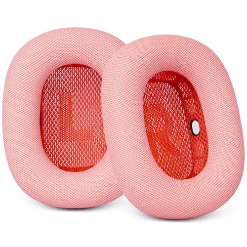 Replacement Ear Cushions for AirPods Max 1 & 2 Generation Apple Headphones | Upgraded Ear Pads APM Cups Cover for Workout with Silicone Gel (Pink) - color: Pink