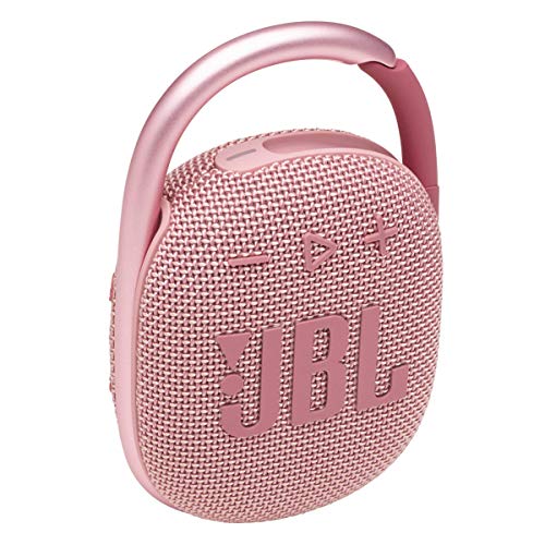 JBL Clip 4 - Portable Mini Bluetooth Speaker, big audio and punchy bass, integrated carabiner, IP67 waterproof and dustproof, 10 hours of playtime, speaker for home, outdoor and travel (Pink) - color: Pink