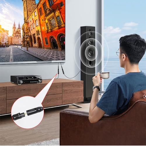 Digital Optical Audio Splitter,Optical Splitter 1 in 2 Out for Xbox,PS4,PS5,DVD,TV Box,Home Theatre, Receiver,Sound Bar,PS3/PS4