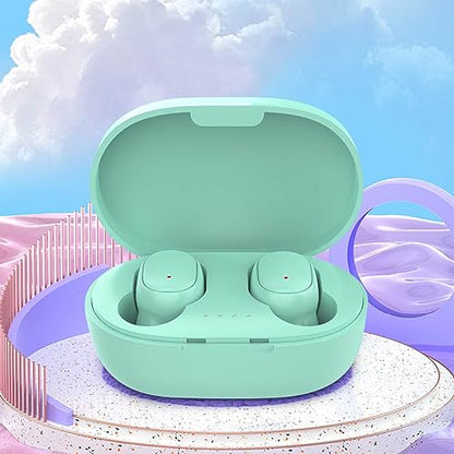 Mini Bluetooth 5.1 Earbuds - HiFi Stereo Sound in-Ear Headphones with Noise Isolation for Gym/Running - color: Green