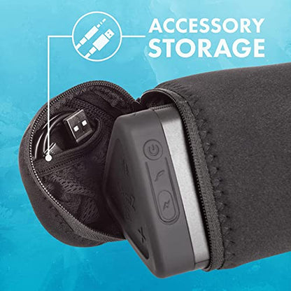 Portable Speaker Carry Case - Fits OontZ Angle 3 Ultra Speakers - Soft Case with Interior Cable Storage and Aluminum Carabiner by OontZ (Black)