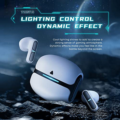 TG11 Wireless Gaming Earphone Low Latency Noise Reduction BT5.3 300mAh Battery Long Standby in-Ear Headphones (Black) - color: Black