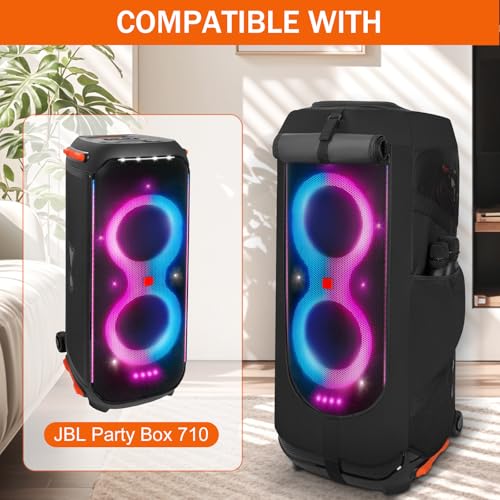 Speaker Carry Cover Travel Bag Compatible with JBL Party Box 710 | Portable Speaker Dust Case Fits for JBL Party Box 710 for Outdoor Travel - size: For JBL Partybox 710