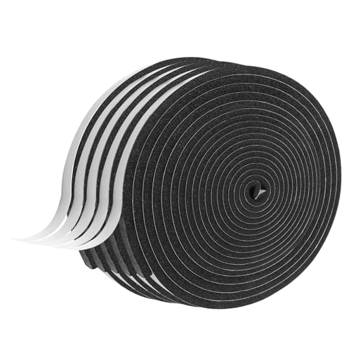 Foam Insulation Tape self Adhesive,1/2In x 1/4In x164Ft Weather Stripping for Doors and Windows,Sound Proof soundproofing Door Seal,Weatherstrip,Pipe Cooling, Air Conditioning Seal Strip - size: 1/2 in x 1/4 in x 164 ft