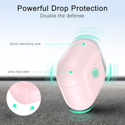 RFUNGUANGO AirPods 4 Case with Magnetic Lid Phone Stand, Pink | Compatible with AirPods Pro 4th Generation, Wireless Charging Compatible with Cleaning Kit & Lanyard - color: A-WCW-Pink, size: AirPods 4 Case
