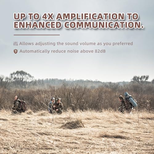 PROHEAR 2 Pack Electronic Ear Protection for Shooting with 4X Sound Amplification, Gun Range Hearing Protection Muffs, NRR 23dB Noise Reduction Headphones for Hunting, Green and Brown - style: Electronic-green+brown