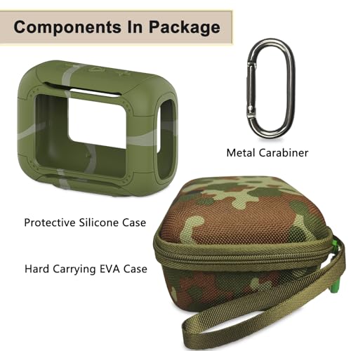 Silicone Cover and Hard Carrying Case for JBL Go 5 Bluetooth Speaker | Protective Cases for Go 5 Speaker Accessories, Scratch-Resistant and Drop-Proof Cover (Squad) - color: Squad
