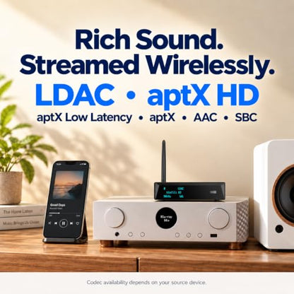 B3 Professional XLR Bluetooth 5.1 Audio Receiver, LDAC & aptX HD