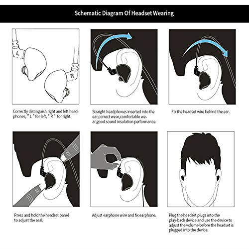 KZ ZS10 PRO in Ear Monitor Headphones, 4BA+1DD 5 Hybrid Driver Gaming Earbuds Wired Earphones, HiFi Clarity Sound Immersive Bass IEMs for Gaming Musician Singer Audiophile (Black Without Microphone) - color: Black, style: without mic