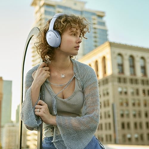 Bose QuietComfort Wireless Noise Cancelling Headphones, Bluetooth Over Ear Headphones with Up to 24 Hours of Battery Life, Moonstone Blue - Limited Edition (Renewed) - color: Moonstone Blue