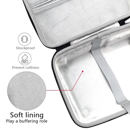 Musiin Custom Audio Interface Case Compatible with SSL2+ MKII OTG(Grey) | Fitted EVA hardshell case with soft lining, handle and dual zippers. - color: SSL2 Grey