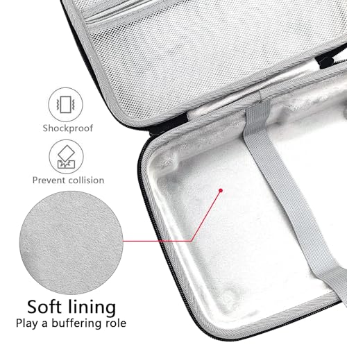 Musiin Custom Audio Interface Case Compatible with SSL2+ MKII OTG(Grey) | Fitted EVA hardshell case with soft lining, handle and dual zippers. - color: SSL2 Grey