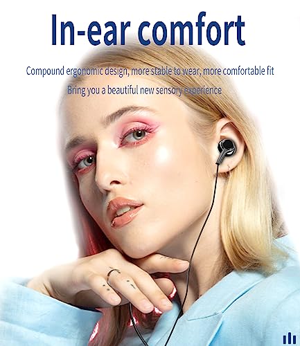 Wired USB C Earphones 2 Pack Type C Jack Compatible with Samsung Galaxy Ultra Smartphone in Ear Headphones with Microphone Stereo Music Sports Earbuds for iPhone 15 N10-ej