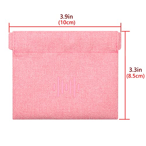 Geekria NOVA Sports Earbuds Pouch, Fitness Earbuds Protective Case, in-Ear Headphones Travel Bag Compatible with Sony WI-SP500, Bang & OLUFSEN Beoplay E8, JVC HA-FX101BT (Pink) - size: Pink-1 pack
