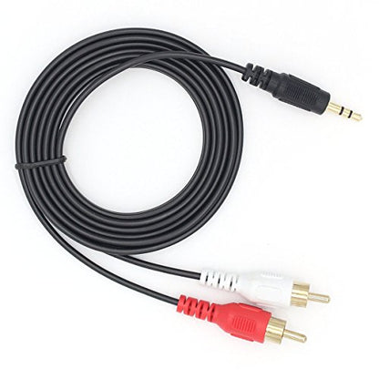 3.5mm to RCA Audio Stereo Y Splitter Cable,Gold Plated 3.5mm Male to 2RCA Male Stereo Audio Cable for Smartphones,MP3, Tablets,Speakers,Home Theater - 3.5 to 2RCA 1.5m - size: 3.5mm to 2RCA 1.5m