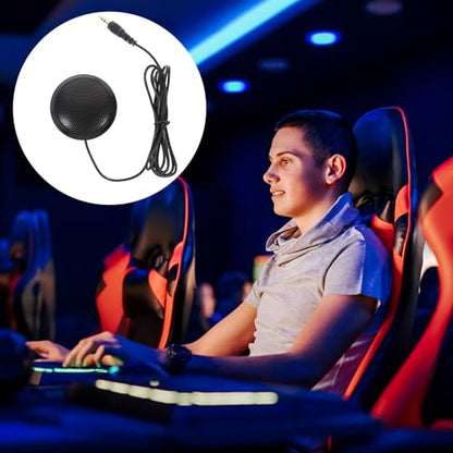 OUNONA Omnidirectional Computer Microphone with Noise Reduction and Compact Plastic Design for Recording and Video Chat, USB Plug and Play Microphone for Online Meetings and Streaming
