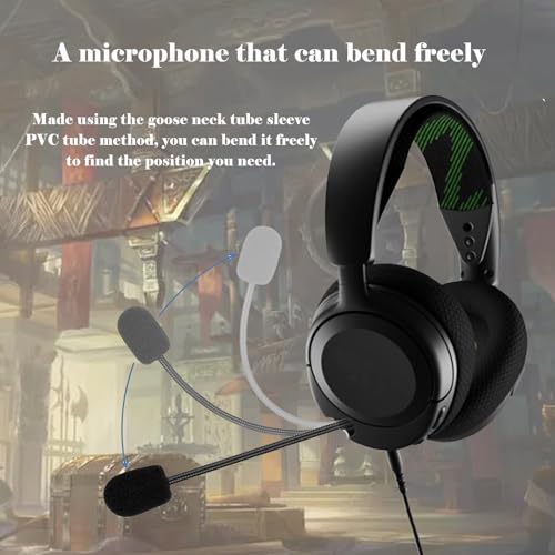 SteelSeries Arctis 1 Wireless Gaming Headset Replacement Microphone, Compatible with PS4 PS5 Xbox One Xbox Series X PC 3.5mm Jack, 360 Degree Bendable, Clear Sound Quality with Noise Reduction