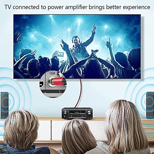 Tiierzon Digital Coaxial Audio Cable 5ft,1RCA Male to 1RCA Male Subwoofer Cable Nylon Braided RCA Video Cable for Subwoofer, Home Theater, HDTV, Hi-Fi Systems (5Ft) - size: 5Ft