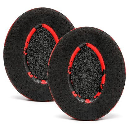 WC Freeze - Cooling Gel Earpads for ATH M50X / SteelSeries Arctis/HyperX | Made by Wicked Cushions | Fits SteelSeries Arctis, ATH M50X, Turtle Beach Stealth & More. Cooler for Longer | Red Camo - color: Red Camo