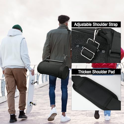 Travel Carrying Strap Case Compatible with Sony SRS-XG500 X-Series Portable Boombox, Two Sides Mesh Covers Case Protective Cover with Shoulder Strap