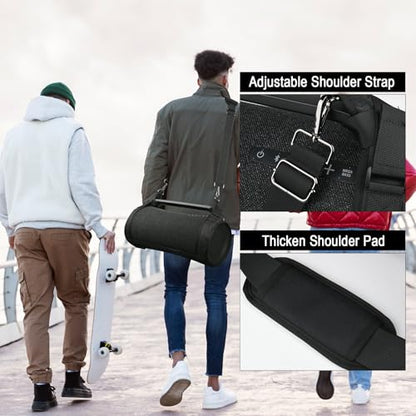 Travel Carrying Strap Case Compatible with Sony SRS-XG500 X-Series Portable Boombox, Two Sides Mesh Covers Case Protective Cover with Shoulder Strap