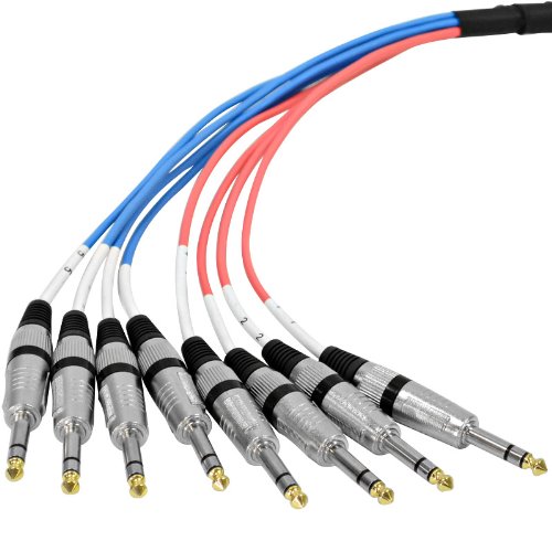 Seismic Audio - SAXT-8x20F - 8 Channel 20' XLR Female to 1/4" TRS Snake Cable - size: 20 Foot - 8 Channel