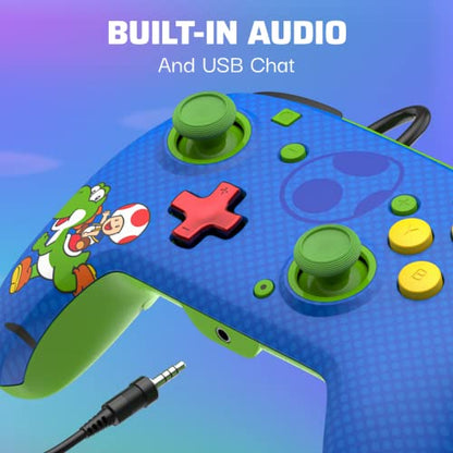 PDP REMATCH Wired Controller for Nintendo Switch/Lite/OLED - Toad & Yoshi - color: Toad & Yoshi