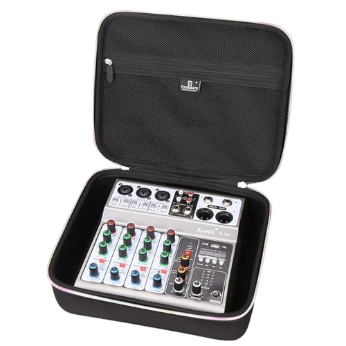 Hard Storage Case for Pyle Professional Audio Mixer - Travel Case for Depusheng M4/M6,Pyle 4/6 Channel PMXU43BT.5 Sound Board Console(Only Box)