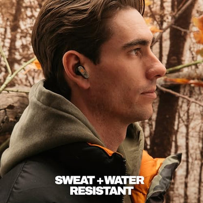 Skullcandy Dime Evo Wireless Earbuds with Clip-Anywhere Case - Realtree APX | In-Ear Fit, Noise Isolating, 36 Hours Battery, Microphone for iPhone Android, Easy Clip-On Case Design, Travel, Commuting - color: Realtree APX Black/Orange