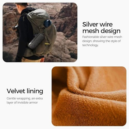 Flip 7 Portable Speaker Travel Case - Compatible with JBL Flip 7 - Protective Hard Shell Case with Shoulder Strap | Carabiner & Hand Strap - Waterproof Cover Carrying Bag for Bluetooth Speaker
