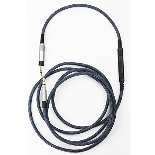 Fantasia Cable Compatible with Sennheiser HD598, HD598 SE, HD518, HD598Cs, HD599, HD569, HD579 Headphones, Remote Volume Mic for iPhone 4.3FT