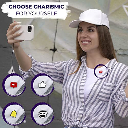 CharisMic Dual Professional Grade Lavalier Lapel Microphones Set for Interview - Use for Smartphones Cameras Video Recorders - Double Lav Mics - Blogging Vlogging
