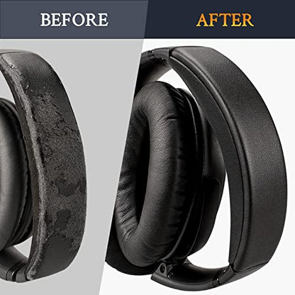 SOULWIT Replacement Kit for Bose QC45/QC35/QC SE - Black | (Ear Pads Cushions+Headband+Silicone Sweat Cover) for Quiet Comfort 35/QC35 ii/QC45/QC SE/QC Wireless Headphones - color: Black