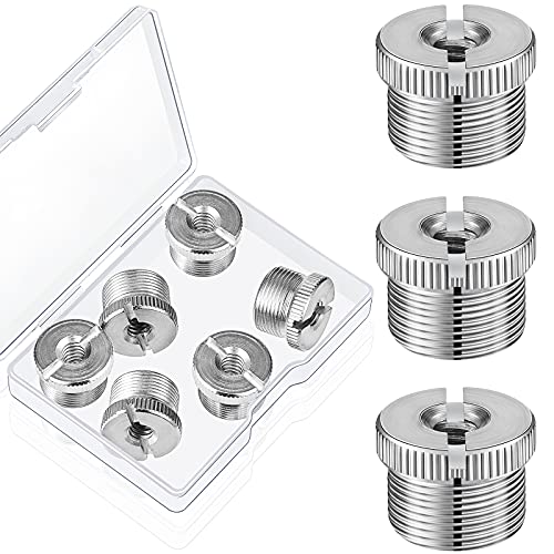 Hotop 6 Pieces Mic Stand Adapter, 5/8 Inch Male to 1/4 Inch Female