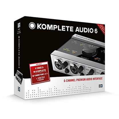 Native Instruments Komplete Audio 6 USB Audio Interface with Recording, DJ, Synth, and Production Software