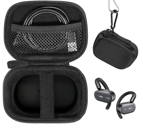 Case for TOZO OpenBuds Lightweight True Open Ear Wireless Earbuds (Black) - color: Black