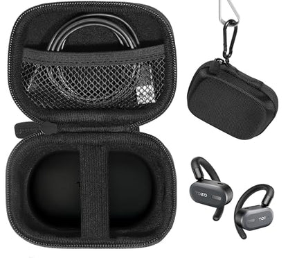 Case for TOZO OpenBuds Lightweight True Open Ear Wireless Earbuds (Black) - color: Black