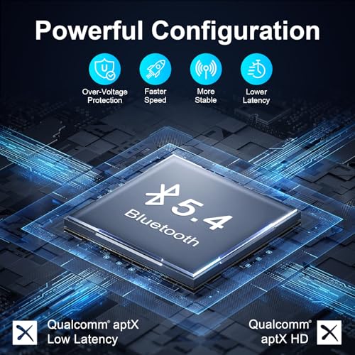 Premium Pro Bluetooth 5.4 Transmitter Receiver,Airplane Audio Adapter,Wireless Transmitter for TV/Travel Flight,Airline,Gym.Compatible with 2 AirPods/Headphones,Bluetooth Receiver for Car/Home Stereo - color: White