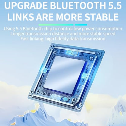 Single Earbud Bluetooth Trucker Headset Wireless Earpiece for Driving | One Ear Earbuds Bluetooth Open Ear Earphone Running Sports Headphones with Ear Hook Trucker Blue Tooth Headset for Business - color: White