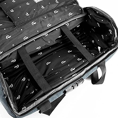 Skunk Duffle bag Medium 16"- Smell Proof - With combo lock - PATENT PENDING (Blue Navy, 16"x7.5") - color: Blue Navy