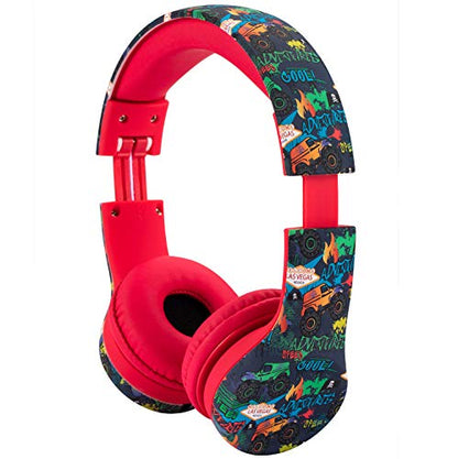 Snug Play+ Kids Headphones with Volume Limiting for Toddlers (Boys/Girls) - Monster Trucks - color: Monster Trucks, size: One Size