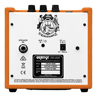 Orange Crush Mini Guitar Amplifier Combo 3 Watts - color: Orange
