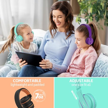 AILIHEN Kids Headphones Bulk 10-Pack for School Classroom with Mic, 93dB | Volume Limited K-12 On-Ear Durable Headset for Everyday Students Children, 3.5mm Jack for Chromebooks Tablets Laptop Computer - color: 10Pack