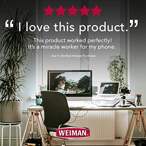 Weiman Electronic Disinfecting Wipes- 2 Pack - Safely Clean Your Laptop, Computer, TV, Screen Equipment-Electronic Cleaner Wipes-15 Count