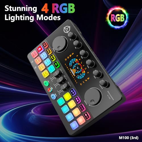 M100 Podcast Equipment Bundle for 2,Audio Mixer with 3.5mm Condenser Mics | Plug‑and‑Play,for PC and phone,OBS,Ideal for 2‑person Live Streaming,Gaming,Podcast Recording,Singing,Content Creation