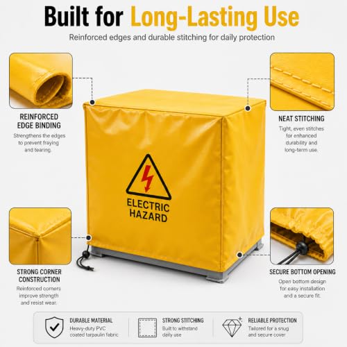 Corevibe Custom Size Dust Cover, PVC Coated Cover for Equipment Tools | Heavy-duty PVC coated fabric, custom fit design, reinforced edges, easy-clean surface for equipment protection.